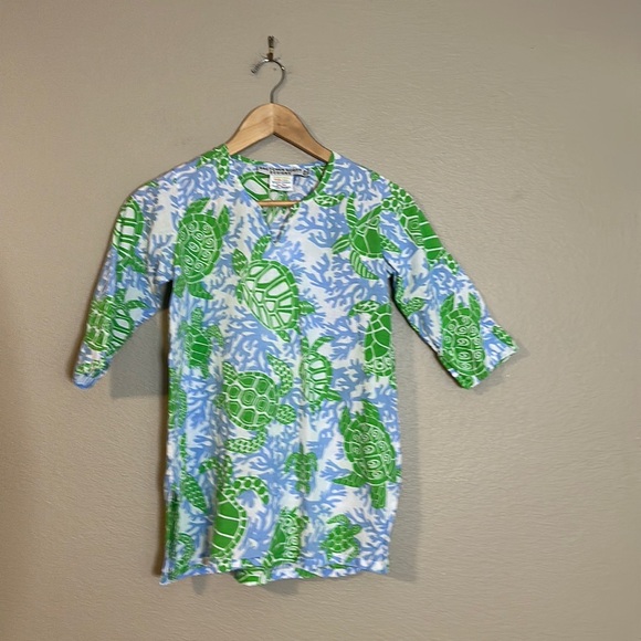 Gretchen Scott Designs Turtle Tunic Size 8/10 - Picture 2 of 6